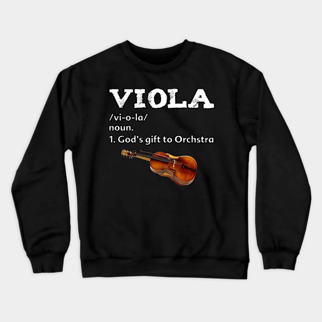 Viola Instrument Crewneck Sweatshirt by Hound mom